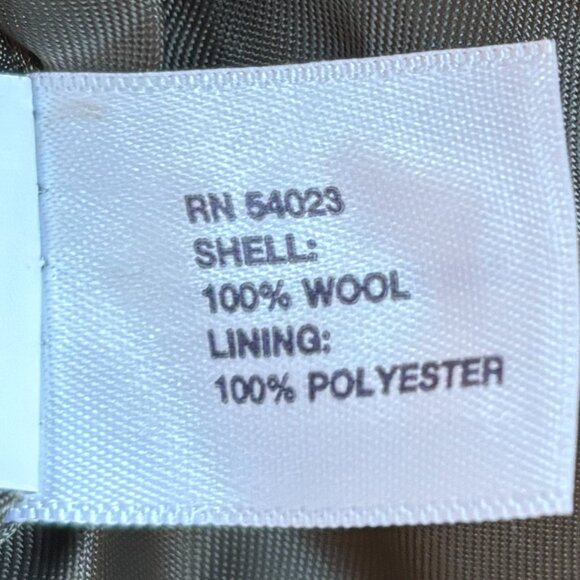 Gap Women's 100% Wool Olive Green Tweed Jacket, Size: L - Picture 15 of 16